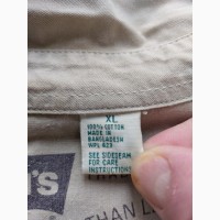 Рубашка мужская LEVIS оригинальная. XL, хлопок