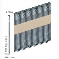 Рейкові цвяхи по дереву для пневмопістолетів 34 (50х2, 8 мм, 3000 шт)