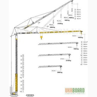 Услуги быстромонтируемых кранов Liebherr 63K, г/п до 6 тн