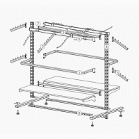 Стеллажи для магазина одежды