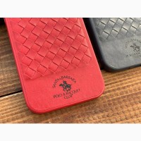 Кожаный чехол-накладка для iPhone Santa Barbara Polo red Club Knight iPhone 12 / 12 Pro