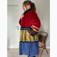 Продается шуба с натурального меха норка стиль Fendi, Oversize