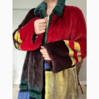 Продается шуба с натурального меха норка стиль Fendi, Oversize