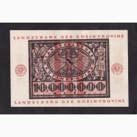 10 000 000 марок 1923г. 065256. Дюссельдорф. Германия. Отличная в коллекцию