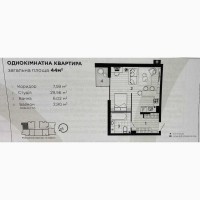 Продаж 1-к квартира Івано-Франківськ, 49000 $