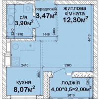 Продаж 1-к квартира Київ, Голосіївський, 39900 $