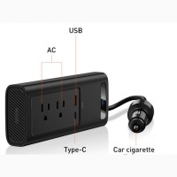 Преобразователь напряжения АЗУ авто зарядное Инвертор Baseus In-car Inverter USB Type-C