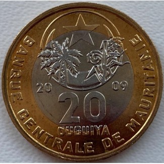 Мавритания 20 угий 2010 год UNC!!! ОТЛИЧНАЯ