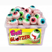 Желейные конфеты Trolli Глаза 1200g Германия Жевательный мармелад Trolli Glotzer Глаза