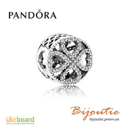 PANDORA шарм лепестки любви CZ 791808CZ