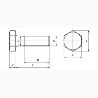 Болты М20 высокопрочные шестигранные с мелкой и стандартной резьбой