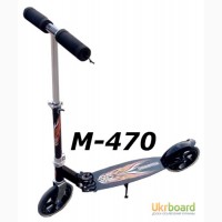 Самокат M-470 flame двухколесный scooter колеса 200 мм