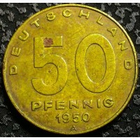 Германия 50 пфенигов 1950 г СОСТОЯНИЕ