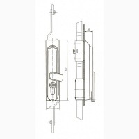 Замок с поворотной рукояткой ЗМ-3