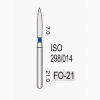 Стоматологические алмазные фрезы боры FO-21 ApogeyDental 5 шт/уп в мягкой упаковке