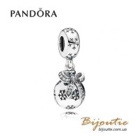 PANDORA шарм-подвеска новогодний шар ― 791410CZ