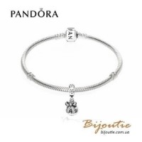 PANDORA шарм-подвеска новогодний шар ― 791410CZ