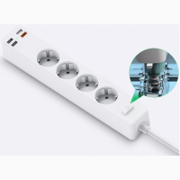 Сетевой фильтр WIWU Smart Power 20W Мережевий подовжувач від WIWU фильтр Power Strip с 4