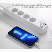 Сетевой фильтр WIWU Smart Power 20W Мережевий подовжувач від WIWU фильтр Power Strip с 4