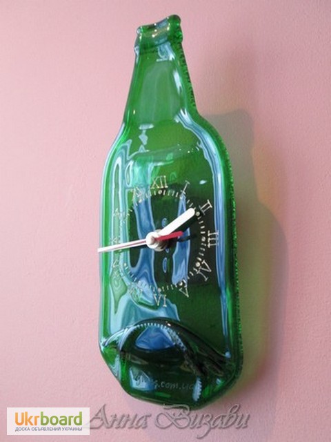 Часы из бутылки