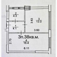 Продаж 1-к квартира Бучанський, Ірпінь, 29300 $