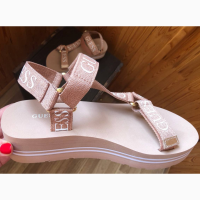 Women#039;s Strappy Platform Sandals 10 41	26 удобные спорт сандалии Guess для активного отдых