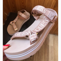 Women#039;s Strappy Platform Sandals 10 41	26 удобные спорт сандалии Guess для активного отдых