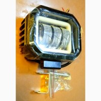 Светодиодная LED фара 30W arctic 3 (линза + ангельские глазки)