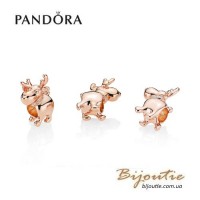 PANDORA шарм ROSE ― Счастливый олень 787514CZ