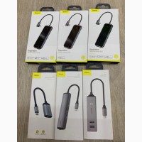 Переходник 6 в 1 USB Type-C Хаб Baseus Metal Gleam Series, USB-C to 3x USB 3.0 HDMI PD