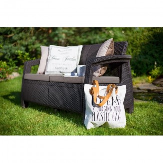 Голландська мебель Corfu Love Seat из искусственного ротанга