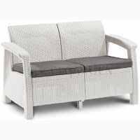 Голландська мебель Corfu Love Seat из искусственного ротанга