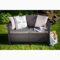 Голландська мебель Corfu Love Seat из искусственного ротанга