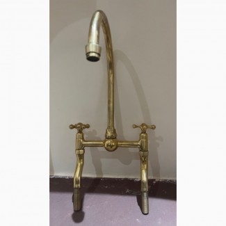 Unlacquered brass faucet