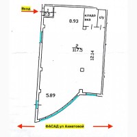 Без %! Позняки, магазин / спортзал / шоурум 120м2, Ахматовой 14а