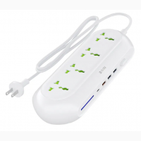 Мережевий фільтр BAVIN 22.5W Порти Type C - 22.5W USB - 22.5W USB - 12W USB - 12W 4 універ