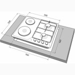 Варочная панель комбинированная FREGGIA HA622X