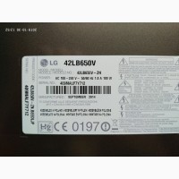 Плата MAIN EAX65384004, EBT63439306 для телевизора LG 42LB650V