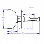 Led лампа для мотоцикла скутера цоколь H4, High 18W Low 9W, ближний дальний свет