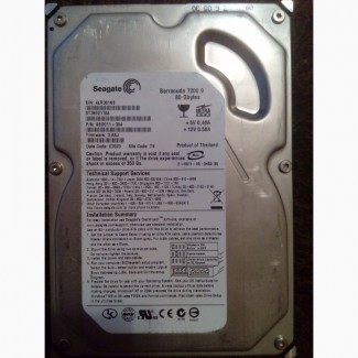 Жесткий диск Seagate 80 Гб 80 Gb Barracuda 7200.9 3808110AS