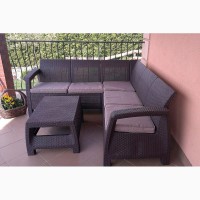 Комплект садовой мебели Corfu Relax Set Нидерланды Allibert, Keter для дома, кафе