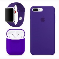 Силиконовый чехол для наушников silicon case Airpods защита наушников от пыли падения