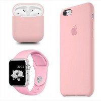 Силиконовый чехол для наушников silicon case Airpods защита наушников от пыли падения