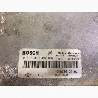 Б/у блок управления двигателем Renault Laguna 2, Bosch, 1.9dci, 0281010482, 8200126462