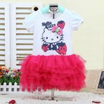 Супер платья из Китая для дочек Hello kitty