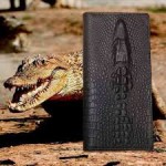 Мужской Портмоне Wild Alligator кошелёк бумажник с тиснением