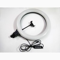 Кольцевая LED лампа AL-390 39см 220V 1 крепл.тел. + пульт