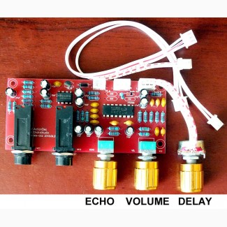 Микрофонный усилитель с эффектом ECHO и DELAY PT2399