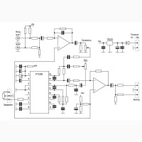 Микрофонный усилитель с эффектом ECHO и DELAY PT2399