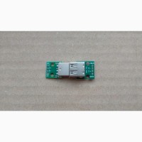 Разъем USB типа Б (папа) и Разъем USB типа A (мама) на плате